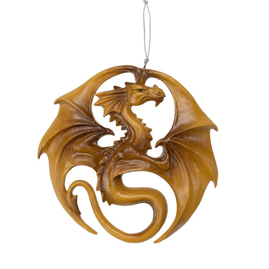 Dragon Medal Ornament by Anne Stokes