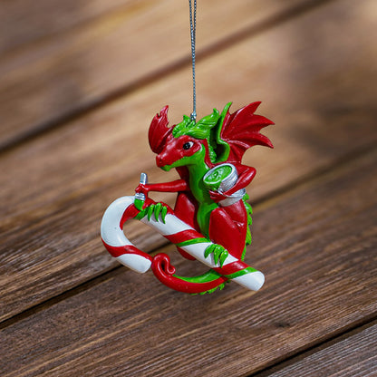 Candy Cane Dragon by Ruth Thompson, Ornament