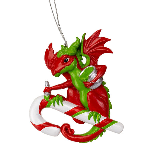 Candy Cane Dragon van Ruth Thompson, ornament