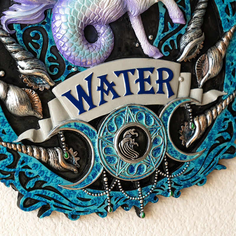 Elements Plaque Water by Anne Stokes, Wall Plaque