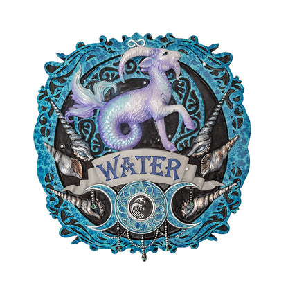 Elements Plaque Water by Anne Stokes, Wall Plaque