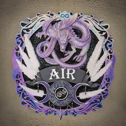 Elements Plaque Air by Anne Stokes, Wall Plaque