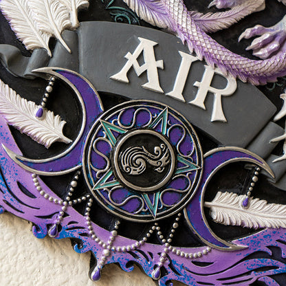 Elements Plaque Air by Anne Stokes, Wall Plaque