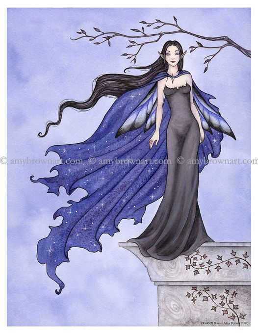 Cloak of Stars 2nd Version by Amy Brown, Print