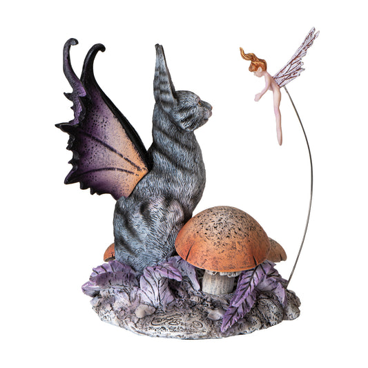 Curious Encounter Fairy Cat  by Amy Brown, Figurine