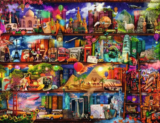 World of Books by Aimee Stewart, 2000 Piece Puzzle