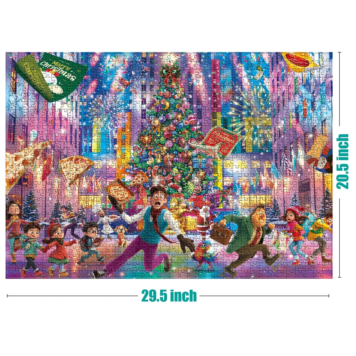 Christmas At Rockefeller Holiday Winter Scene, 1000 Piece Puzzle
