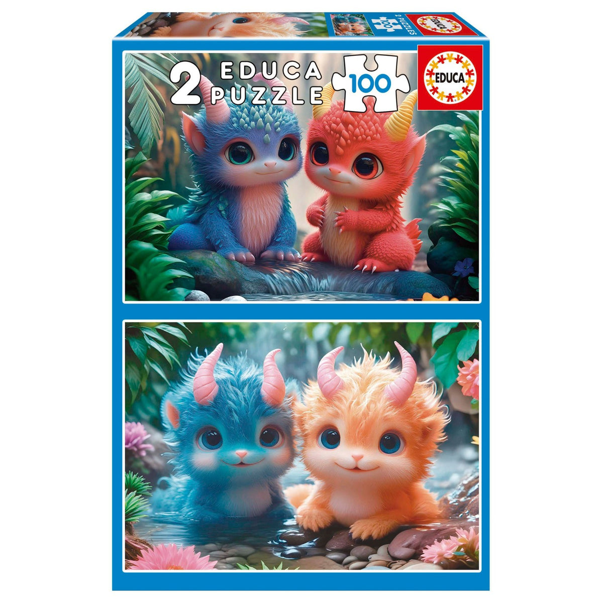 Cute Monsters, 2 - 100 Piece Puzzles