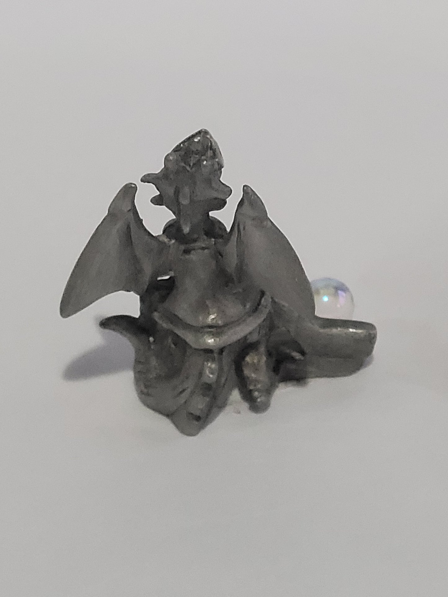 Hockey Dragon, Pewter Figurine