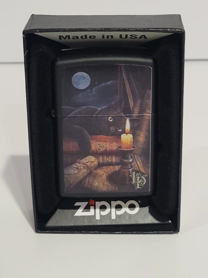 Zippo Lighter: Witching Hour by Lisa Parker, Matte Black