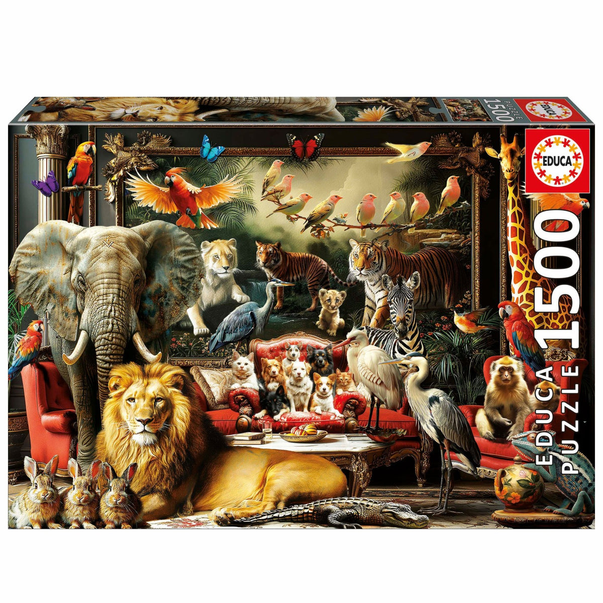 The Animal Mansion by M. Farella, 1500 Piece Puzzle