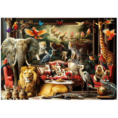 The Animal Mansion by M. Farella, 1500 Piece Puzzle