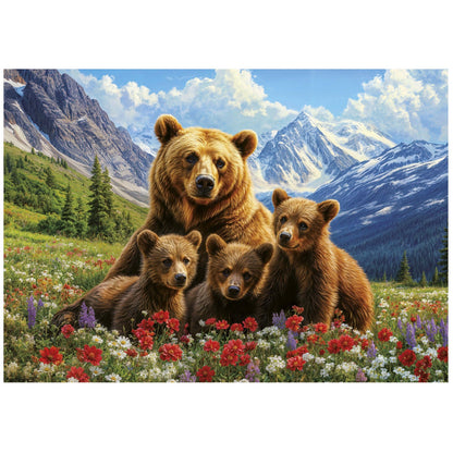 Grizzley Bears in Canada by Wumples, 1000 Piece Puzzle