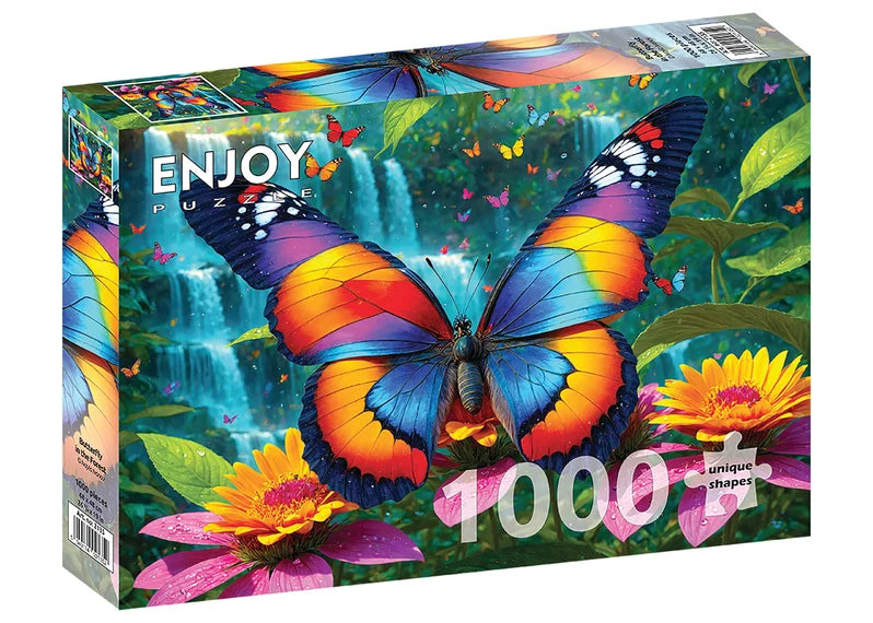 Butterfly in the Forest from Pink Monkey, 1000 Piece Puzzle