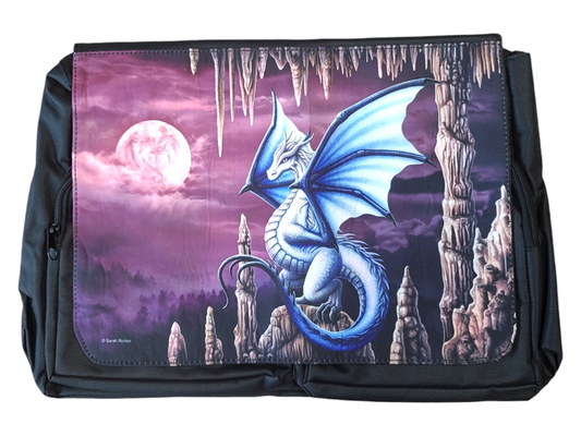 Violet Dragon by Sarah Richter, Messenger Bag