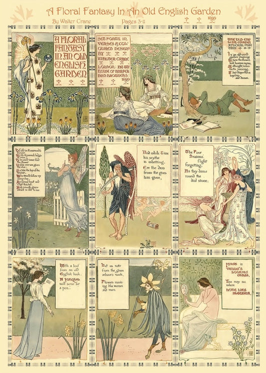 A Floral Fantasy By Walter Crane, 500 Piece Puzzle