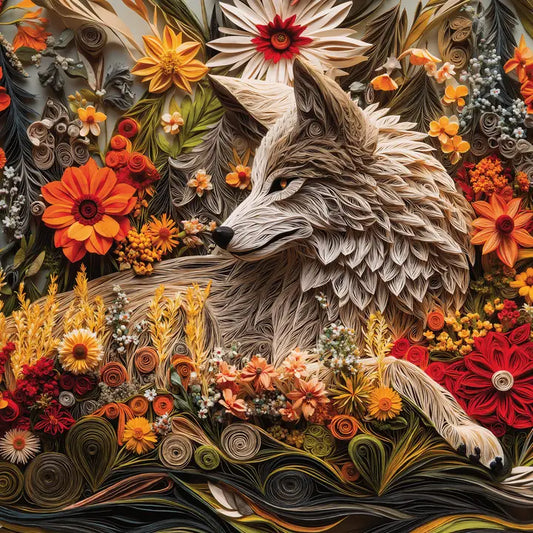No. 15 - Wildflower Wolf, 1000 Piece Puzzle