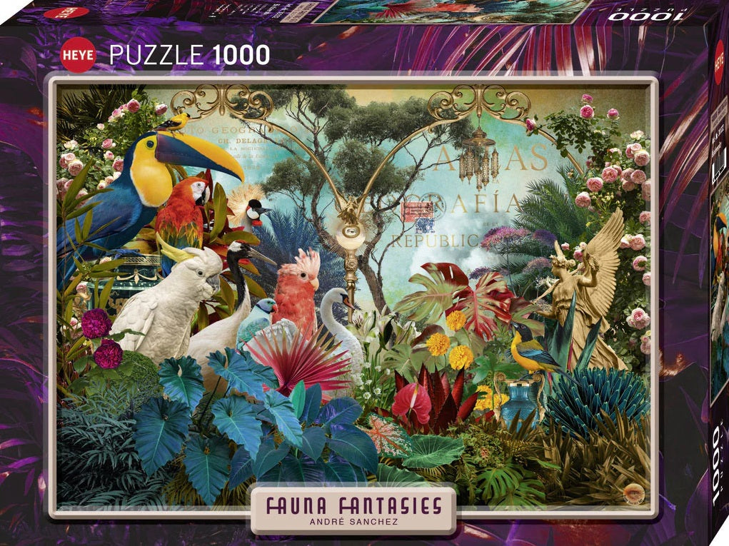 Fauna Fantasies - Birdiversity by André Sanchez, 1000 Piece Puzzle