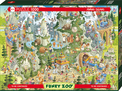 Funky Zoo - Himalayan Habitat by Marino Degano, 1000 Piece Puzzle