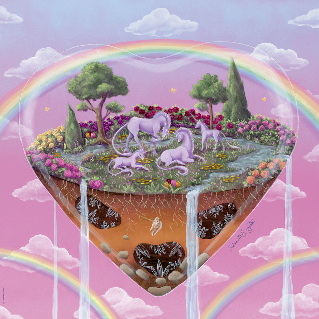 Tiny Worlds - The Unicorns by Andrea Guzzetta, 1000 Piece Puzzle