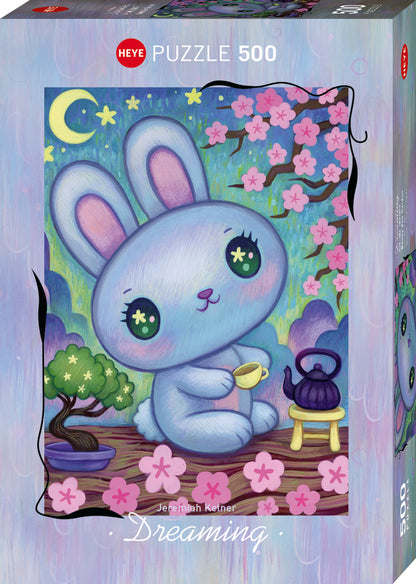 Dreaming - Bunny Zen Garden by Jeremiah Ketner, 500 Piece Puzzle