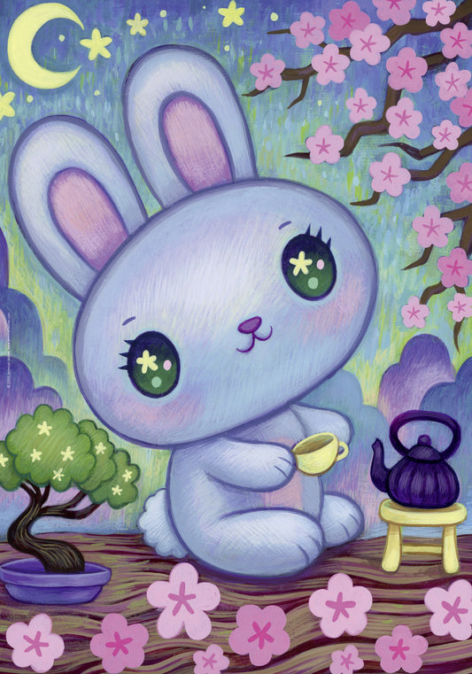 Dreaming - Bunny Zen Garden by Jeremiah Ketner, 500 Piece Puzzle