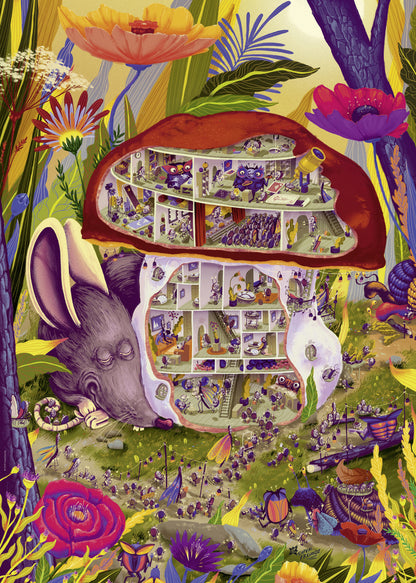 Living Mushroom by Superfreunde (Christoph Steyer), 1000 Piece Puzzle