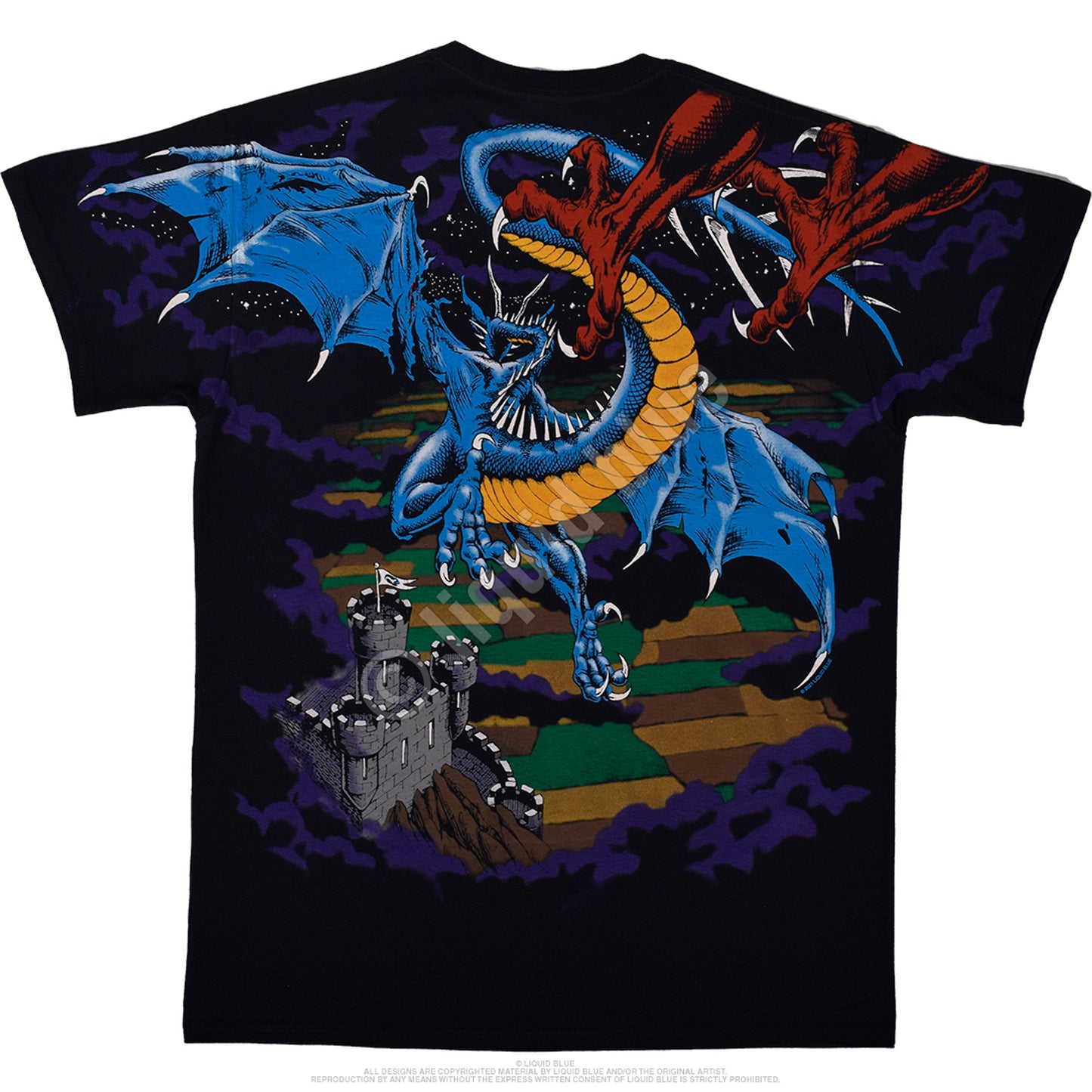 Dueling Dragons by Liquid Blue, T-Shirt