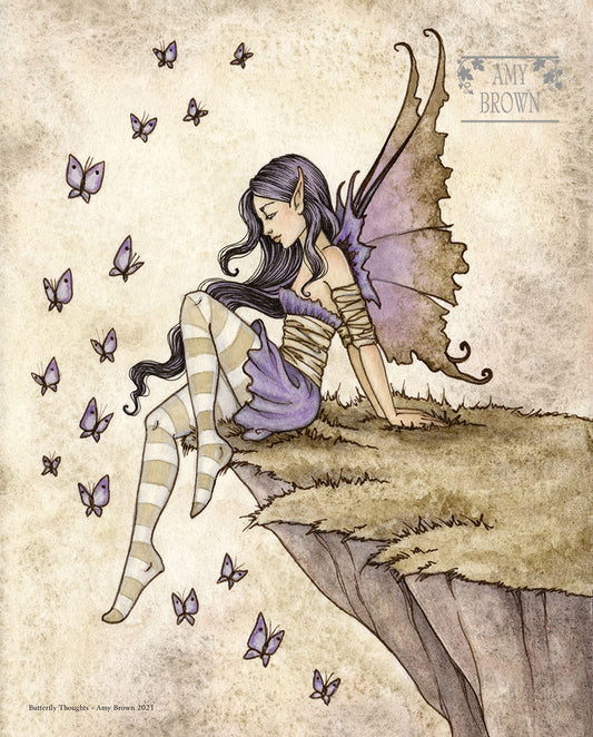 Butterfly Thoughts by Amy Brown, Print
