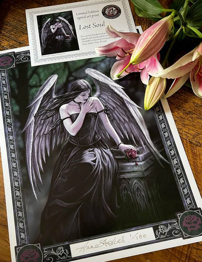 Limited Edition signed prints of Lost Soul by Anne Stokes