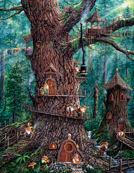 Forest Gnomes by Jeff Tift, 1000 + Piece Puzzle