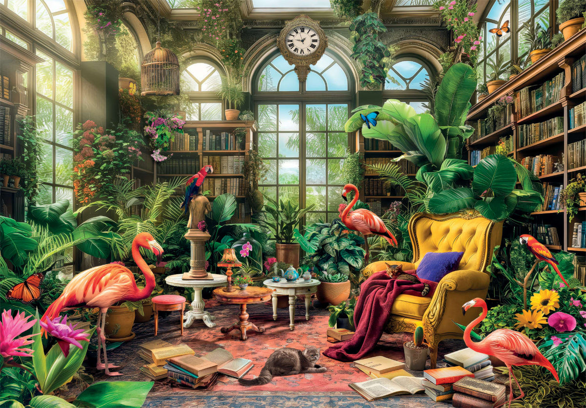 The Greenhouse Library by Clementoni, 1000 Piece Puzzle