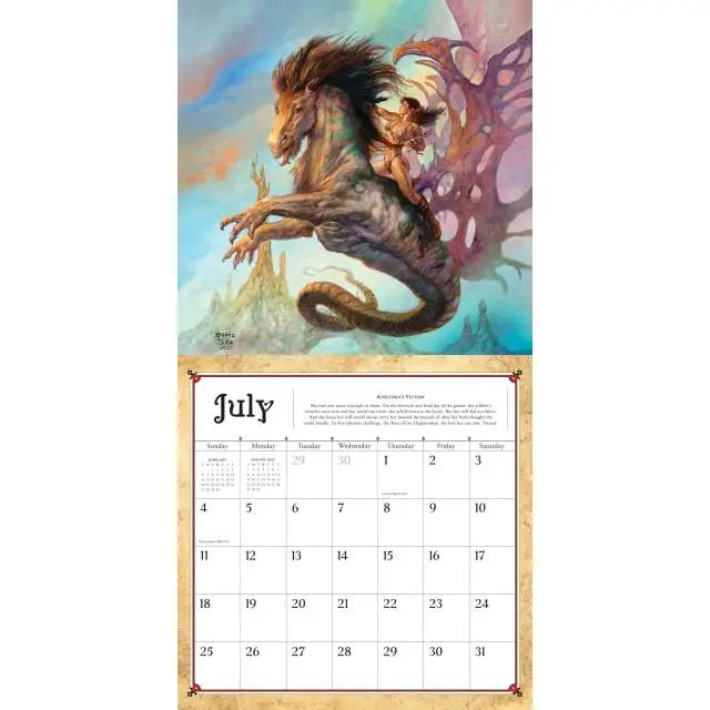 Boris Vallejo and Julie Bell’S Fantasy, Wall Calendar 2027