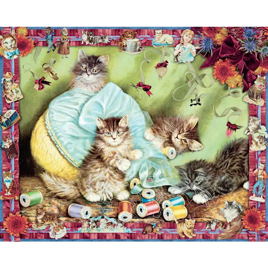 Victoriana Cats by Cynthia Hart , 1000 Piece Puzzle