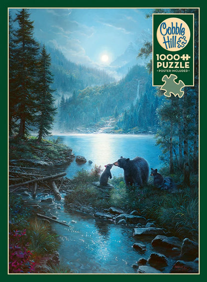 Bear Night by Mark Keathley, 1000 Random Cut Piece Puzzle
