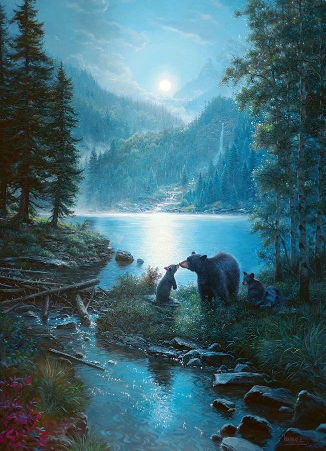 Bear Night by Mark Keathley, 1000 Random Cut Piece Puzzle