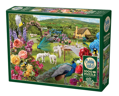 Little Lambs Rose Garden by Jo-Ann Richards, 1000 Piece Random Cut Puzzle