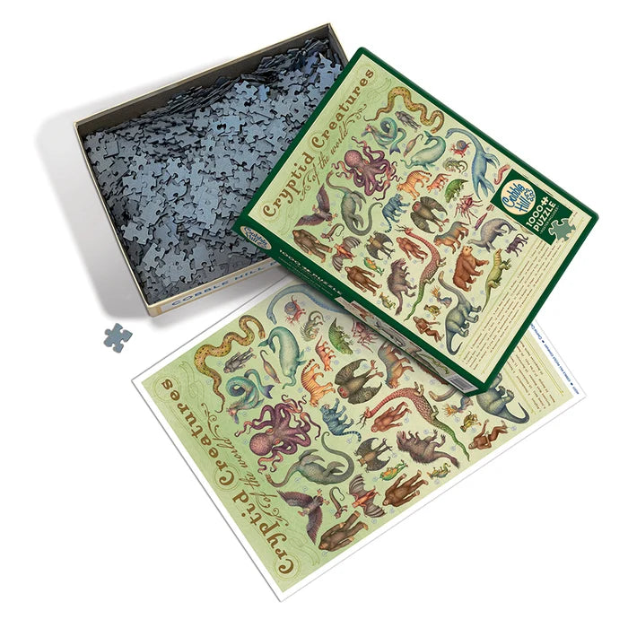 Cryptid Creatures By Vlad Stankovic, 1000 Piece Random Cut Puzzle