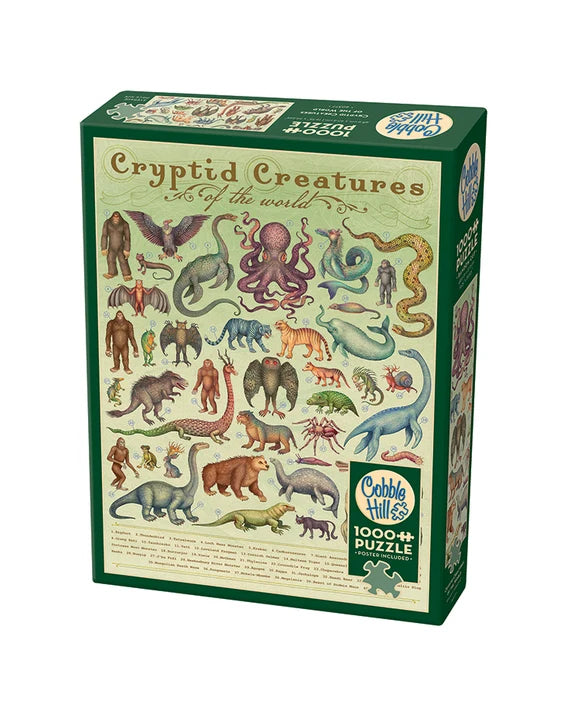 Cryptid Creatures By Vlad Stankovic, 1000 Piece Random Cut Puzzle