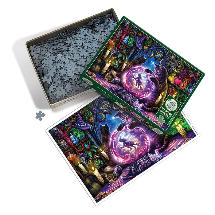 Time to Feed the Cats by Sarah Richter, 1000 Piece Random Cut Puzzle