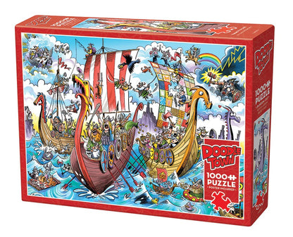 DoodleTown: Viking Voyage by Dave Whamond, 1000 Piece Puzzle
