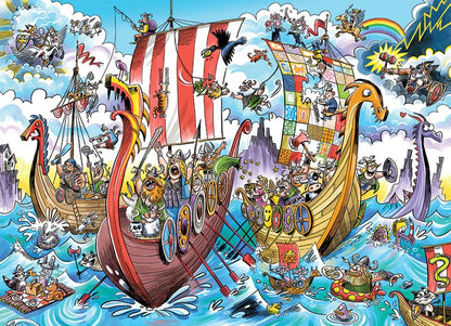 DoodleTown: Viking Voyage by Dave Whamond, 1000 Piece Puzzle