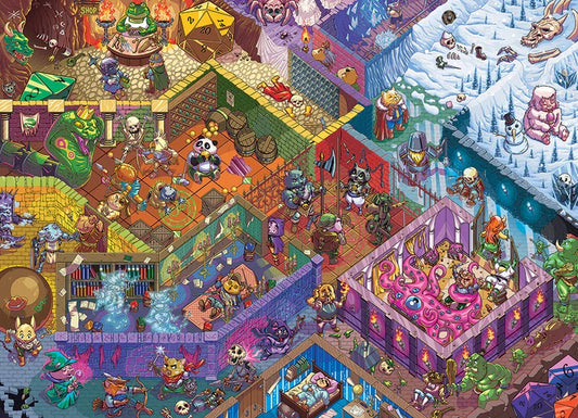 Dungeon Run by Tobe Fonseca, 500 Piece Puzzle