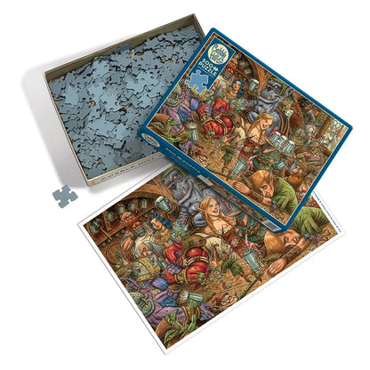 Brewing Up Trouble by Fian Arroyo, 500 Random Cut Piece Puzzle