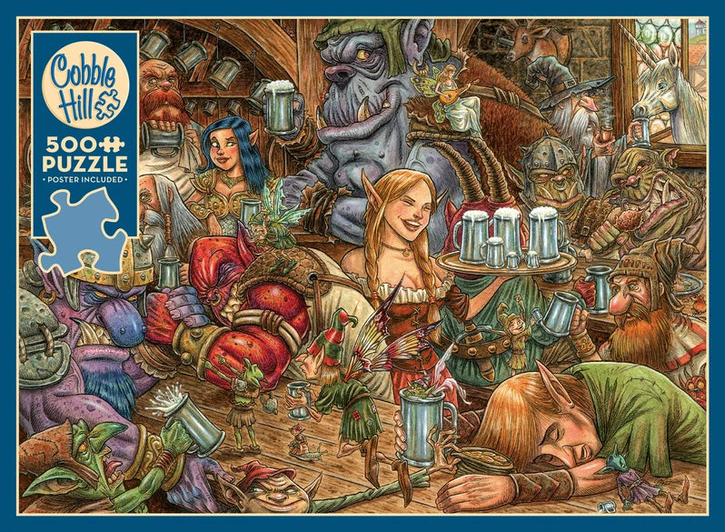 Brewing Up Trouble by Fian Arroyo, 500 Random Cut Piece Puzzle