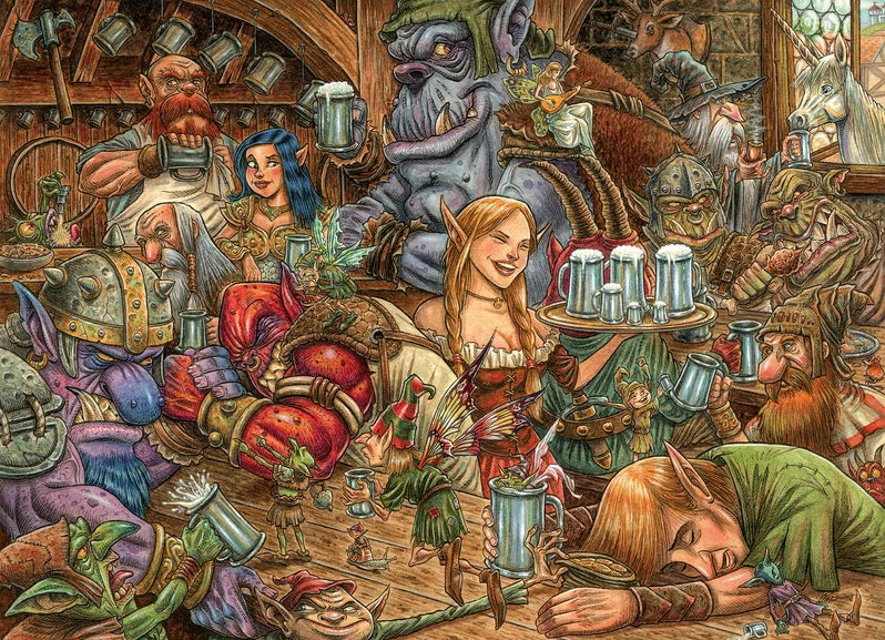 Brewing Up Trouble by Fian Arroyo, 500 Random Cut Piece Puzzle