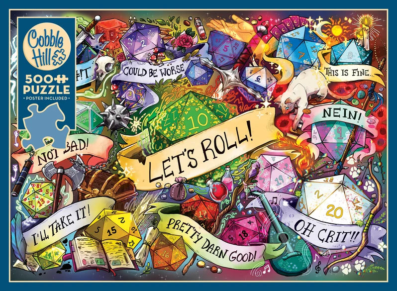 Let's Roll! by Taylor Weltzer, 500 Piece Random Cut Puzzle