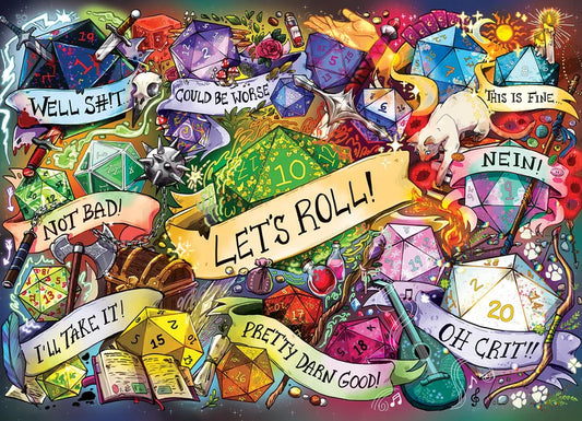 Let's Roll! by Taylor Weltzer, 500 Piece Random Cut Puzzle