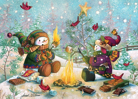 S'more Fun by Janet Stever, 350 Piece Random Cut Family Puzzle