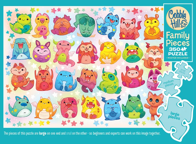 Little Monsters by Michelle Simpson, 350 Piece Random Cut Family Puzzle